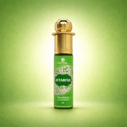 Attarful non alcoholic attar perfume 8ml floral fragrance with white florals jasmine fruity notes soft woods long lasting attar