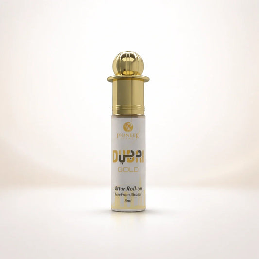 Dubai Gold non alcoholic attar perfume 8ml luxurious oud fragrance with citrus florals saffron amber musk long lasting attar