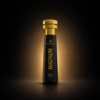 Magnum French perfume 30ml powerful woody fragrance with smoked bergamot leather tobacco amber vanilla long lasting bold perfume