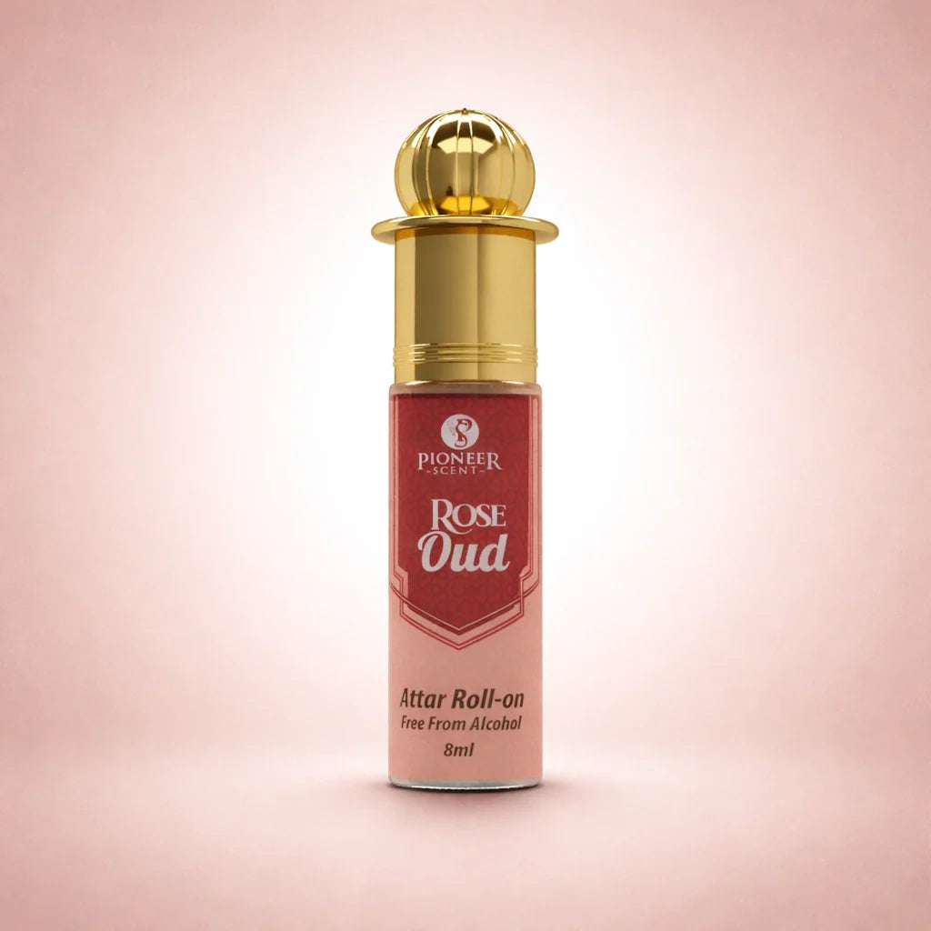 Rose Oud non alcoholic attar perfume 8ml romantic floral oud fragrance with rose amber musk spice long lasting luxury attar