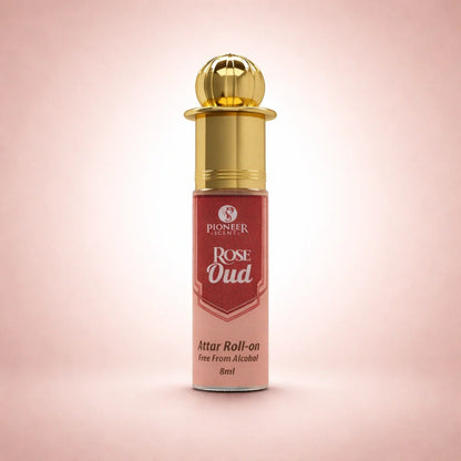 Rose Oud non alcoholic attar perfume 8ml romantic floral oud fragrance with rose amber musk spice long lasting luxury attar