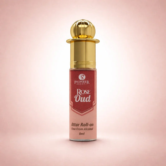 Rose Oud non alcoholic attar perfume 8ml romantic floral oud fragrance with rose amber musk spice long lasting luxury attar