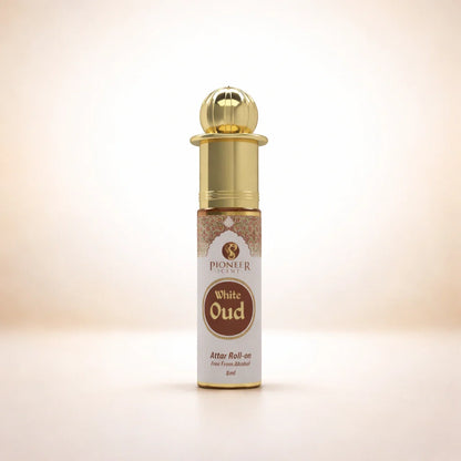White Oud non alcoholic attar perfume 8ml soft creamy oud fragrance with florals musk spice elegant long lasting attar perfume